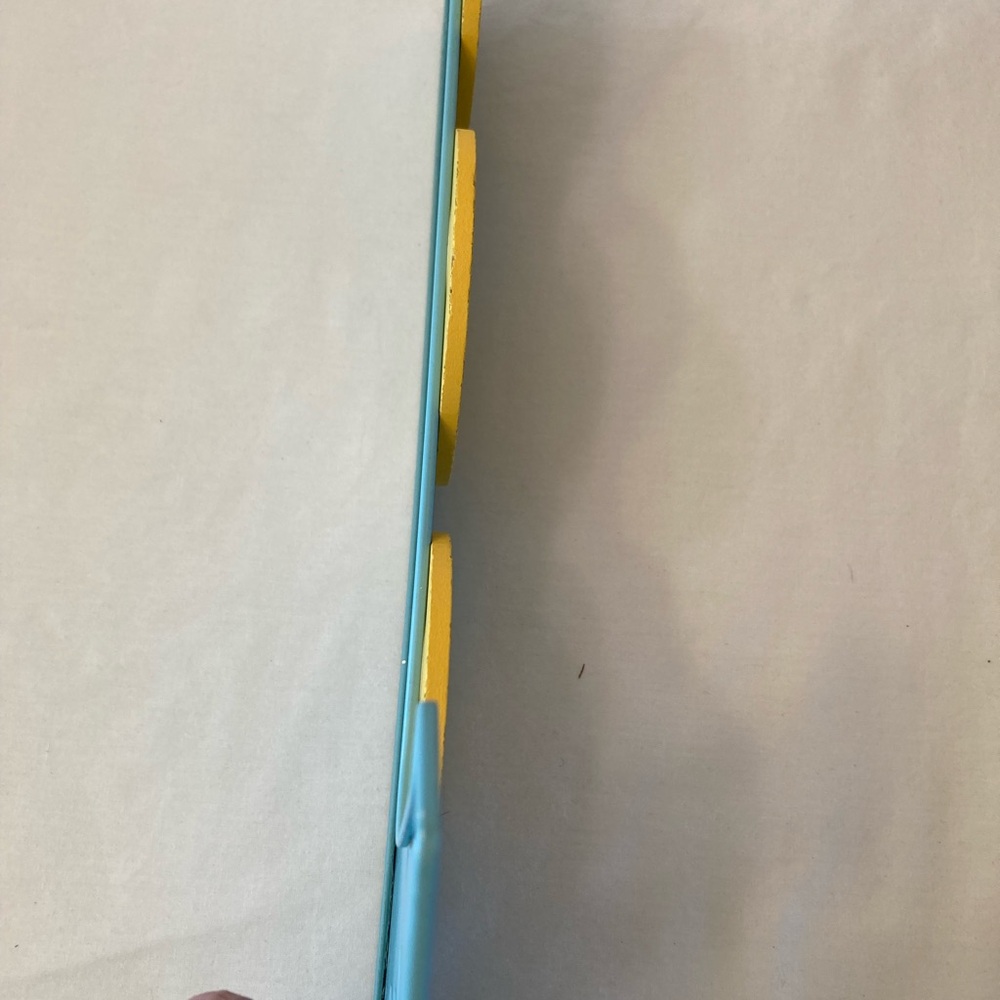 Teal and Yellow Sign Wall Hanging. - Picture 6 of 6